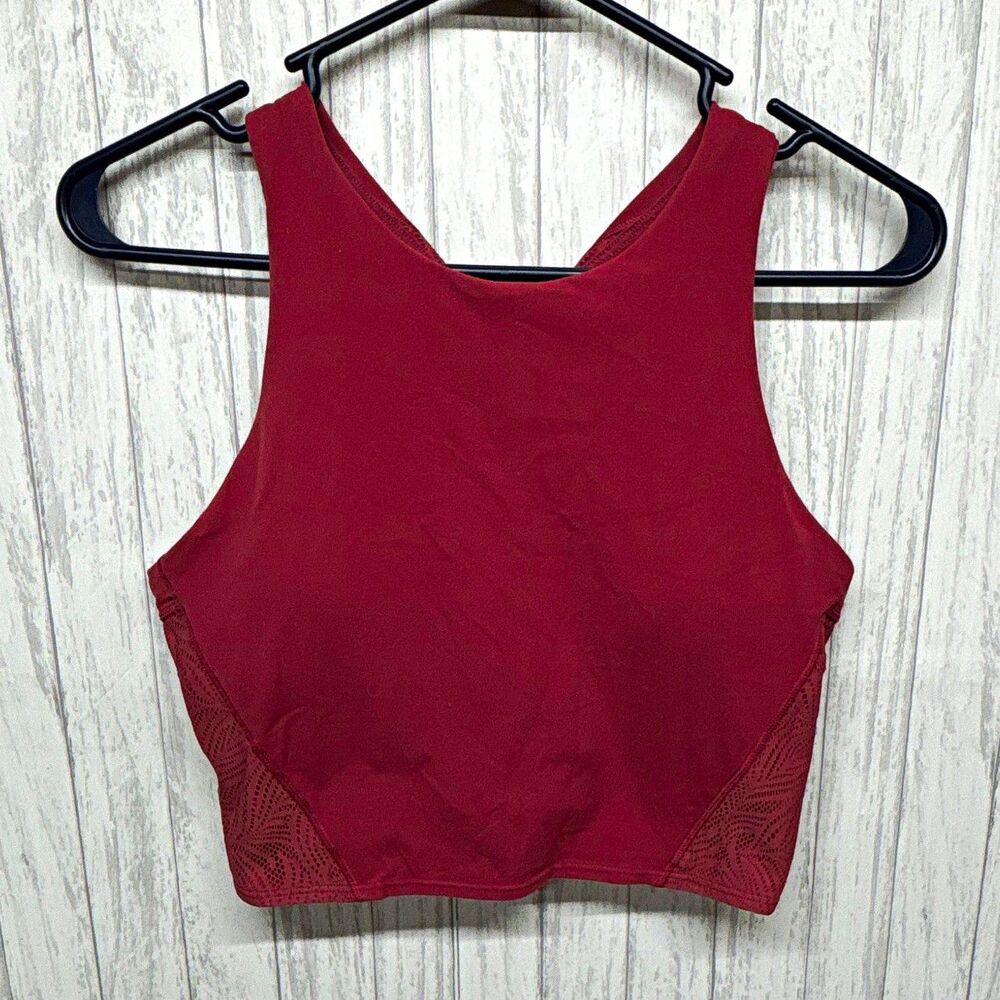 Womens Size M Athleta Solid Racerback Pullover Wireless Sports Bra